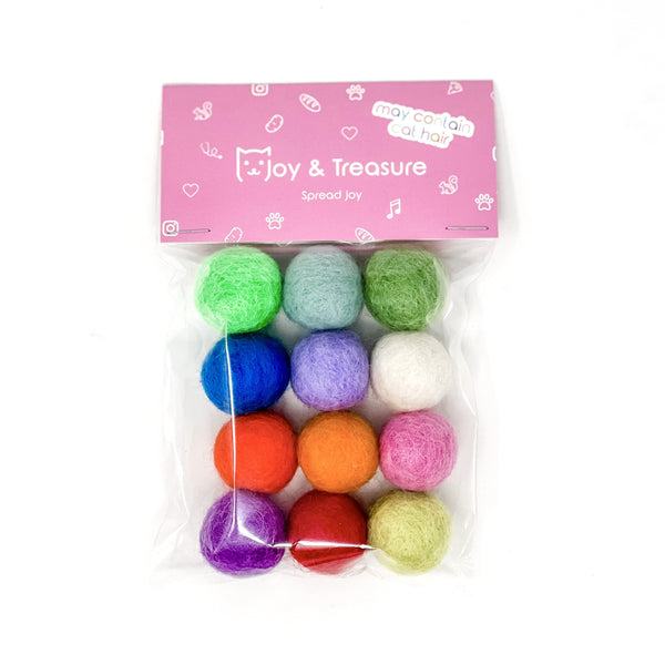 Catnip Scented Wool Ball Set