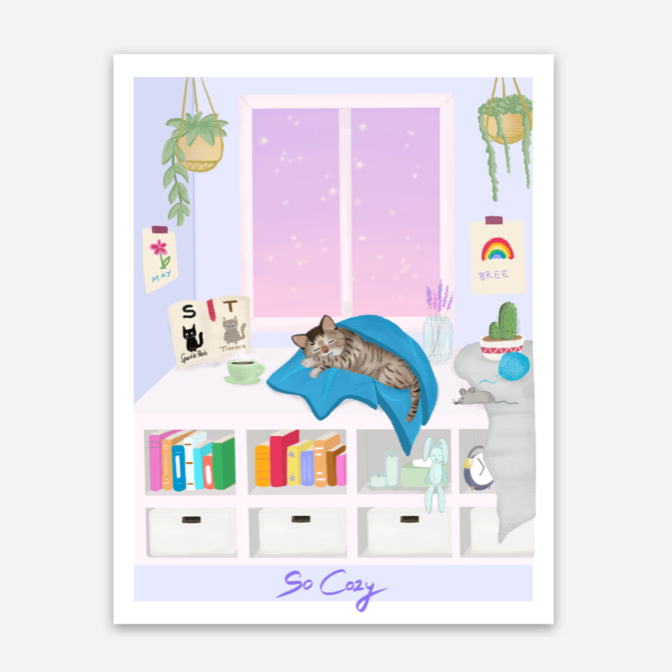 So Cozy Sticker
