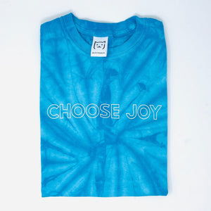 Choose Joy Tie-Dye Turquoise T-Shirt