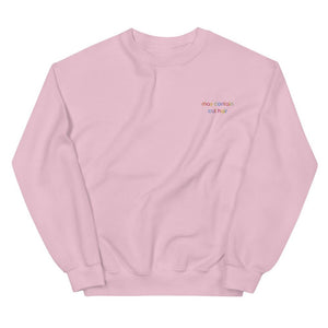 May Contain Cat Hair Embroidered Sweatshirt
