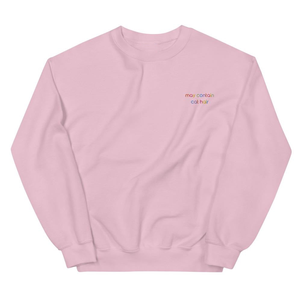 May Contain Cat Hair Embroidered Sweatshirt