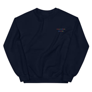 May Contain Cat Hair Embroidered Sweatshirt