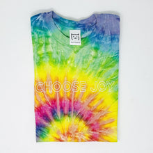 Load image into Gallery viewer, Choose Joy Tie-Dye Rainbow T-Shirt