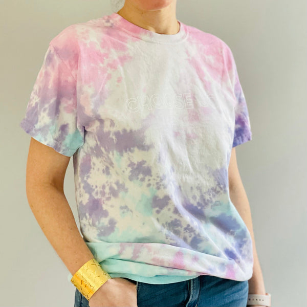 Choose Joy Tie-Dye Cotton Candy T-Shirt