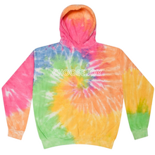 Load image into Gallery viewer, Choose Joy Tie-Dye Rainbow Hooded Sweatshirt