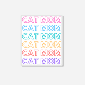 Cat Mom Acrylic Pin