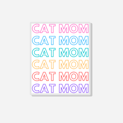 Cat Mom Acrylic Pin