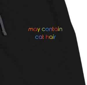 May Contain Cat Hair Embroidered Joggers