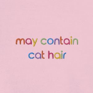May Contain Cat Hair Embroidered Sweatshirt