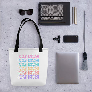 Cat Mom Tote Bag