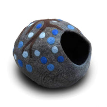Load image into Gallery viewer, Eco Kitty Cave - True Blue