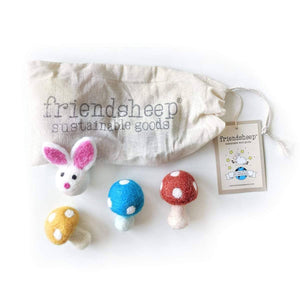 Enchanted Forest Wool Toys (Set of 4)