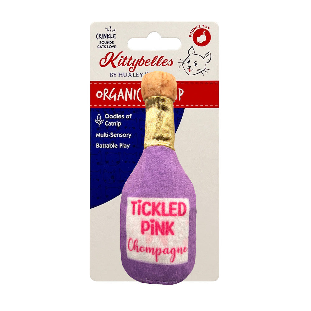 Tickled Pink Chompagne Catnip Toy
