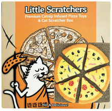 Load image into Gallery viewer, Pizza Box Scratcher &amp; Catnip Toy Set