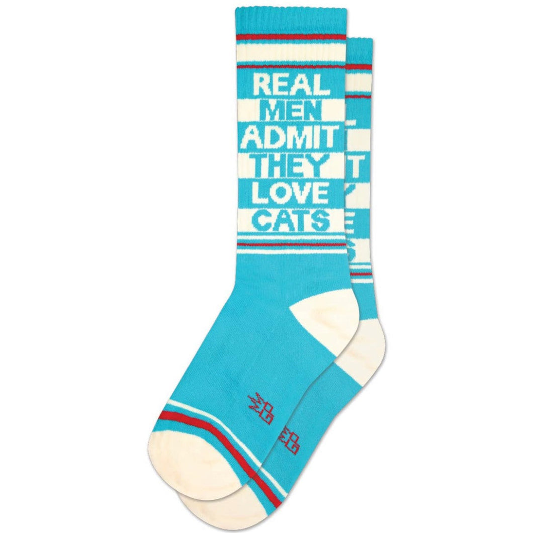 Real Men Admit They Love Cats Socks
