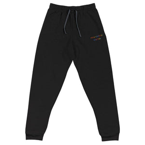 May Contain Cat Hair Embroidered Joggers